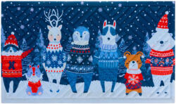 Ruhhy 26636 Bejárati lábtörlő ünnepi motívummal 75 × 45 cm, kék