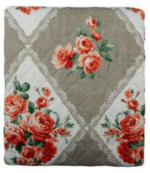 Clayre & Eef Clayre-Eef Steppelt Ágytakaró - Virágos - 240x260cm