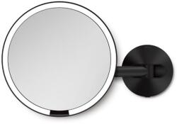 simplehuman fali kozmetikai tükör SENSOR LED világítás 5x nagyítás hálózati fekete ST3065