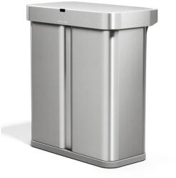 simplehuman érintésmentes szemetes DUAL SENSOR 58 L (34/24) hangvezérlés rozsdamentes ST2050 (SHST2050)