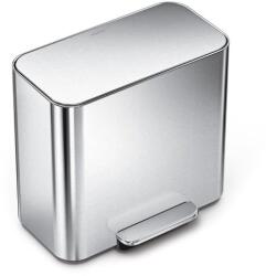 simplehuman pedálos szelektív szemetes DUAL MINI 15 L rozsdamentes acél CW2120 (SHCW2120)