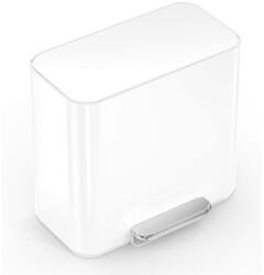 simplehuman pedálos szelektív szemetes DUAL MINI 15 L fehér acél CW2122 (CW2122)