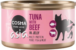 Cosma 6x85g Cosma Asia aszpikban tonhal & marha nedves macskatáp