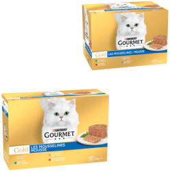 Gourmet 96x85g Gourmet Gold Finom pástétom 2 nedves macskatáp+24x85g macskatáp ingyen