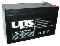 UPS Power zselés ólomsavas gondozásmentes akkumulátor F2 12V 9000mAh 151x98x65m (MC9-12) (MC9-12)