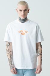 Only & Sons Only & Sons, Organikuspamut póló mintával, Fehér, Narancssárga, Angolzöld, 2XL (22034398-BRIGHT-WHITE-SPRITZ-CLUB-XXL)