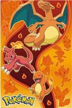  Pokémon - Fire Type Maxi Poster