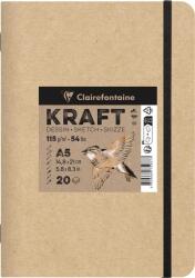 Clairefontaine 975937C Vázlatfüzet 20 A5 115 g (975937C)