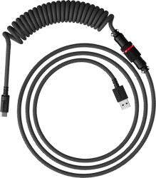 HyperX USB-C Coiled Cable Gray-Black Fekete, Szürke 1, 37 M (6J679AA)