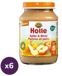 Holle Bio (Demeter) Alma körtével üveges bébiétel (6x190 g)
