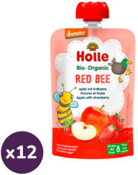 Holle (Demeter) Red Bee tasakos gyümölcspüré (12x100 g)