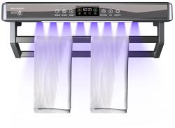 ElectricSun Elektromos törölköző szárító és sterilizáló, fürdőszobai vagy konyhai használatra, falra szerelhető, SZ60cm, 450W, ElectricSun PREMIUM Szürke (ESToweldPREgray) Ruhaszárító