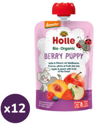 Holle (Demeter) Berry Puppy tasakos gyümölcspüré (12x100 g) - Szavatossági idő: 2026.03. 23