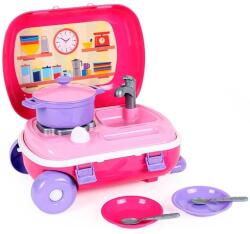 ReToys Minikonyha gurulós bőröndben Ajánlott 1-6 éves korig lányoknak (36043)