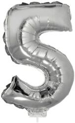 Funny Fashion Számos lufi - 5, ezüst, 42 cm Ajánlott 6-99 éves korig unisex [Cikkszám 66235]