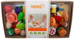 ReToys Konyhakészlet vágható ételekkel 25 darabos készlet Ajánlott 3-6 éves korig lányoknak (12926)