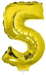Funny Fashion Számos lufi - 5, arany, 42 cm Ajánlott 6-99 éves korig unisex (66237)