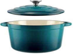 Perfect Home Zománcozott öntöttvas lábas 28, 5 cm, 6L türkizkék 16638 (16638) - konyhatizezercikk