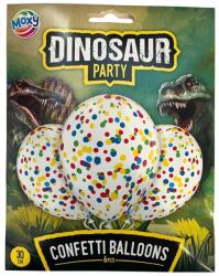 Grafix Dínós konfettis lufi, 30 cm, 6 db Ajánlott 3-99 éves korig fiúknak (12869)