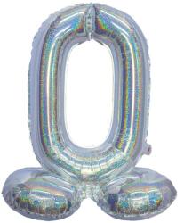 Retoys Ezüst színű hologramos lábas lufi - 0 Ajánlott 8-99 éves korig unisex (46152)