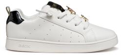 GEOX Geox, Műbőr sneaker, Fekete, Fehér, 32 EU (J56LRA000BCC1000-32)