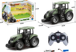 Mamido Távirányítós traktor 2, 4 GHz hangokkal 34 cm XL zöld (S-1905-BT) - jatekokminiszteriuma