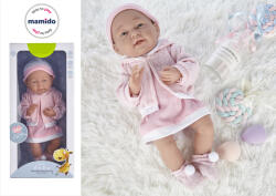 Mamido Baba rózsaszín ruhában sapkával 35 cm MT1102 (MT1102) - jatekokminiszteriuma