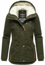 Marikoo női télikabát kapucnival Bikoo, olívazöld