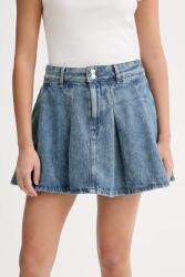 Tommy Jeans pamut szoknya mini, harang alakú, DW0DW21992 - kék 28