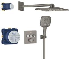 GROHE Grohtherm SmartControl falsík alatti zuhanyrendszer Rainshower SmartActive 310 Cube fejzuhannyal (GR-34864AL0)