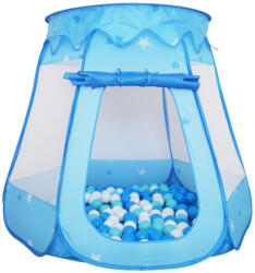 Relaxdays Kék sátor formájú labdamedence 100 labdával 10051899_45