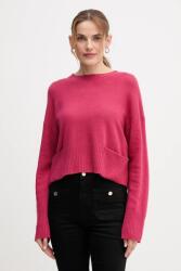 Benetton pulóver gyapjúkeverékből - rózsaszín L - answear - 25 990 Ft