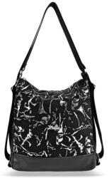 ZELLIA Női Válltáska/Hátizsáká Alakítható Zlb317 Fekete - Leaf - (ZLK-zlb317-36117208)