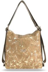 ZELLIA Női Válltáska/Hátizsáká Alakítható Zlb317 Camel - Leaf - (ZLK-zlb317-49162721)