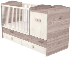 TIMBA kombiágy Viki maxi 2 ajtós krém-fűz - vital24