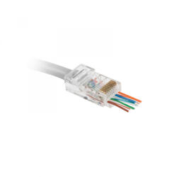 Delight 8P8C moduláris dugó - átmenő - CAT5e RJ45 (05223PT) (05223PT)