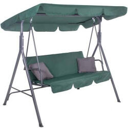 SPRINGOS Kerti hintaágy „Luna 3 személyes, 170x110 cm, Zöld (GS0029)