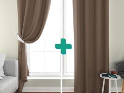  2x draperie maro deschis OXFORD 140x250 cm