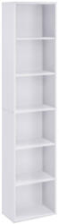 VASAGLE Skandináv Stílusú 6 Szintes Fehér Könyvespolc (EUZ-LBC167T14)