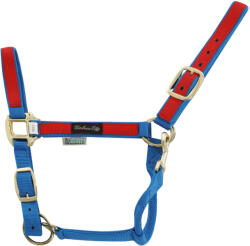 Umbria Equitazione Színes nylon lózabla Umbria Equitazione póni kék|vörös