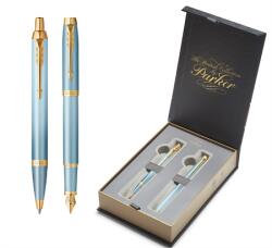 Parker Royal IM RITUALS készlet, töltőtoll+golyóstoll, zöld test + arany klipsz