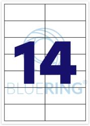 BLUERING Etikett címke, 105x42, 4mm, 14 címke/lap Bluering® - tonerpiac