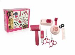 Mamido Gyermek fodrász szett hajszárítóval rózsaszín 12 db tartozék (MT1377) - mamido