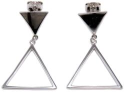 Ékszershop Lógós háromszög ezüst fülbevaló (2178750)