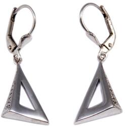 Ékszershop Köves háromszög ezüst fülbevaló (2161131)