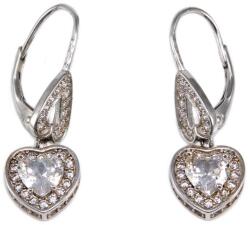 Ékszershop Köves szív ezüst fülbevaló (2174758)