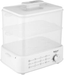 Saturn ST-EC1187, 900W, 12L, Dupla tartály, Időzítő, Fehér, Ételpároló (ST-EC1187)