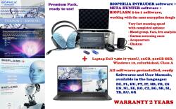 BIOPHILIA Aparat scanare biorezonanta Biophilia Intruder NLS, diagnosticare si terapie, viteza scanare foarte rapida + soft Meta Hunter + soft Bioplasm 2 in 1 + Laptop Dell i7-7600U, 16Gb, 512 Gb SSD, 14 , Wind