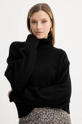 Michael Kors gyapjú pulóver fekete, garbónyakú, MT5617UF2G - fekete M