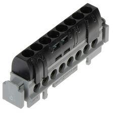 LEGRAND Elosztókapocs fekete 8P csavaros 8csatl. /16mm2 kalapsínre Lexic LEGRAND - 004852